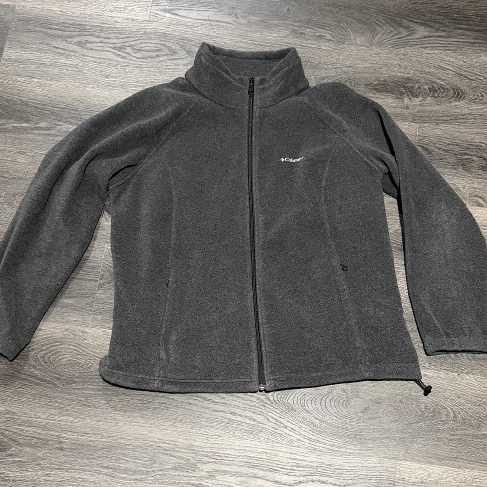 Columbia Charcoal Full-Zip Fleece Jacket